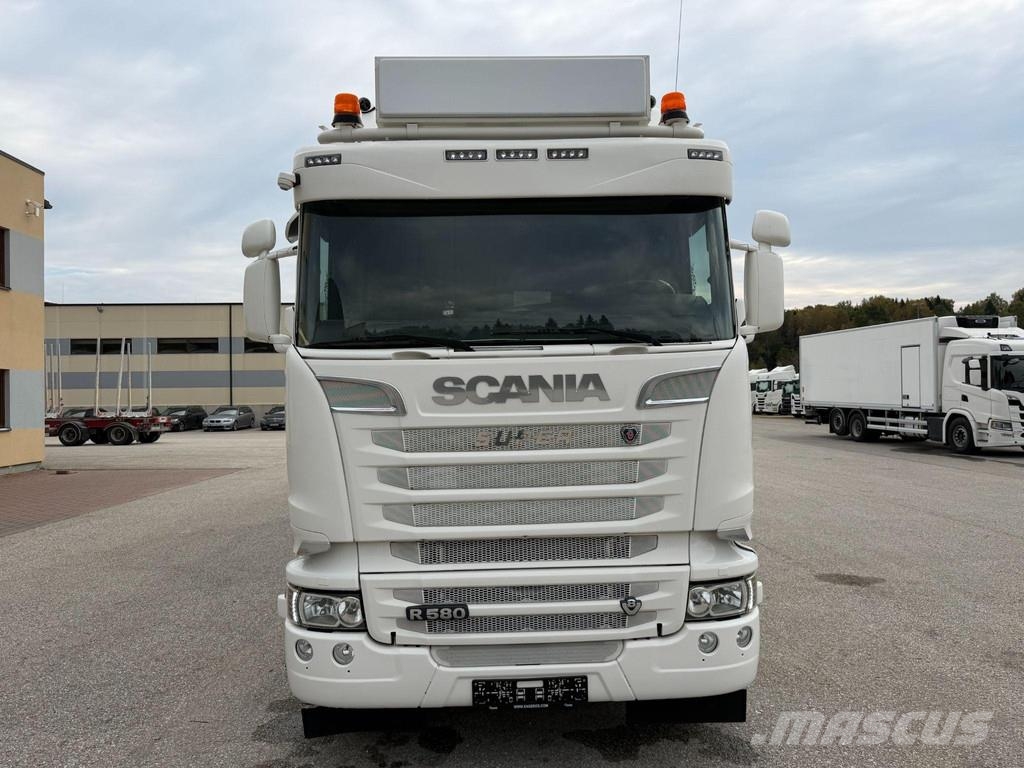 Scania R580 8x2*6 + RETARDER + PALFINGER CRANE + KAOUSSIS Chassis Cab trucks