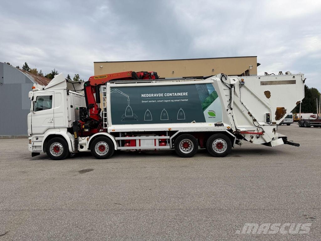 Scania R580 8x2*6 + RETARDER + PALFINGER CRANE + KAOUSSIS Chassis Cab trucks