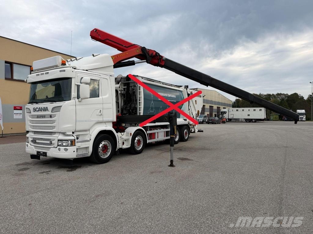 Scania R580 8x2*6 + RETARDER + PALFINGER CRANE + KAOUSSIS Chassis Cab trucks