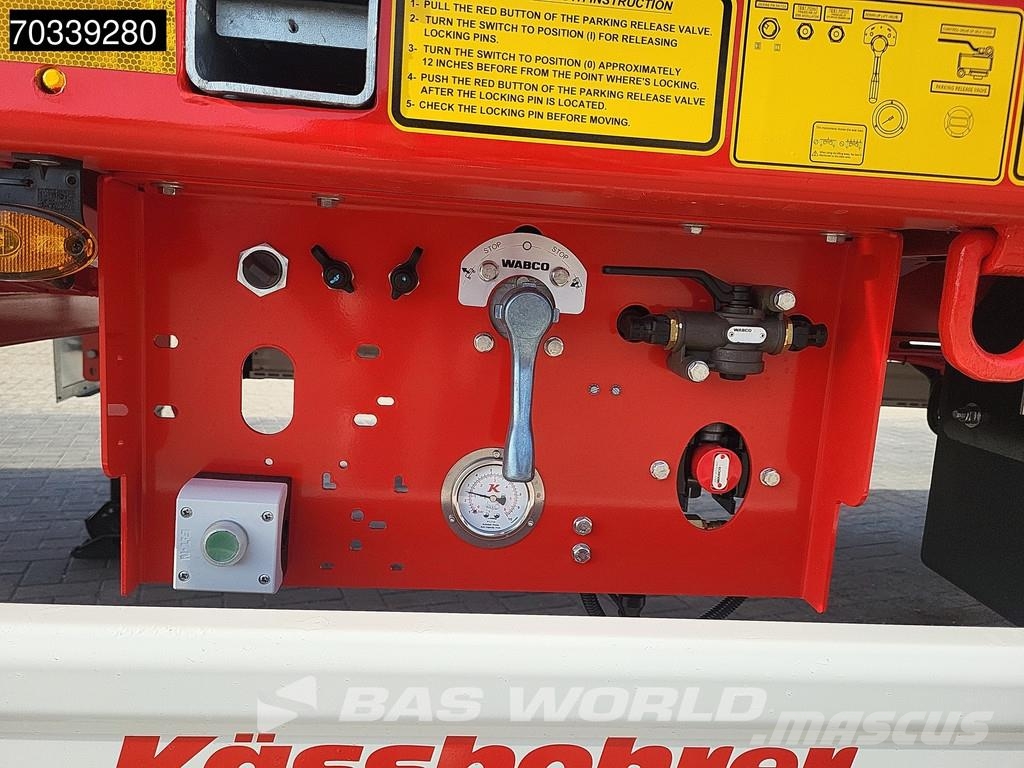 Kässbohrer LB3E 3 axles Extendable Lift + Steering Axle Semirremolques de góndola rebajada
