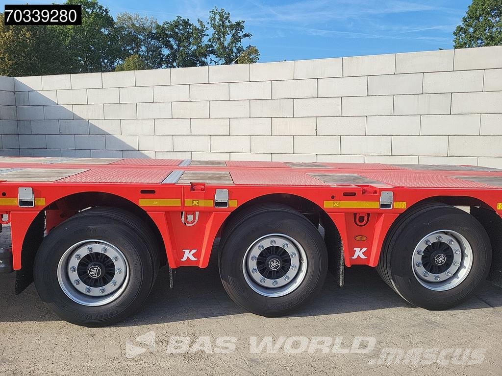 Kässbohrer LB3E 3 axles Extendable Lift + Steering Axle Semirremolques de góndola rebajada