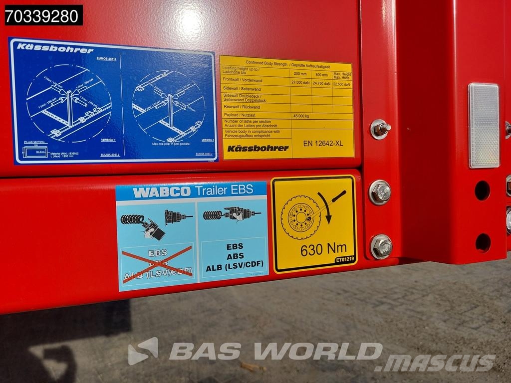 Kässbohrer LB3E 3 axles Extendable Lift + Steering Axle Žemo iškrovimo puspriekabės