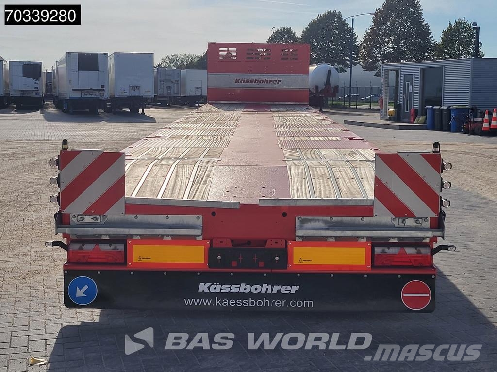 Kässbohrer LB3E 3 axles Extendable Lift + Steering Axle Žemo iškrovimo puspriekabės