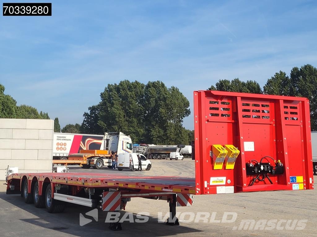 Kässbohrer LB3E 3 axles Extendable Lift + Steering Axle Semirremolques de góndola rebajada