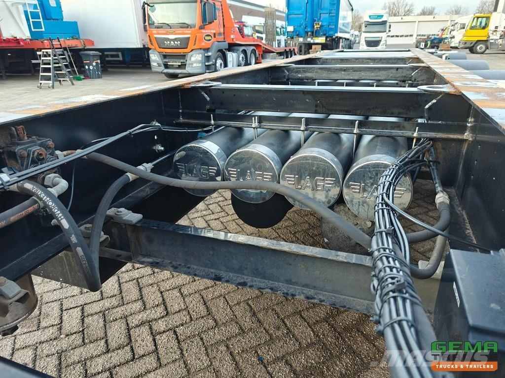 LAG O-3-CC 3 Axles MB - 30FT Tipping Chassis - Rotary نصف مقطورات حاويات