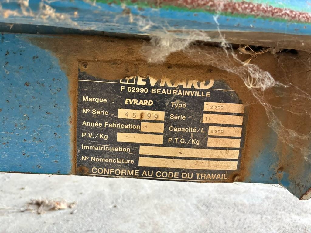 Evrard T 2200 Haagispritsid