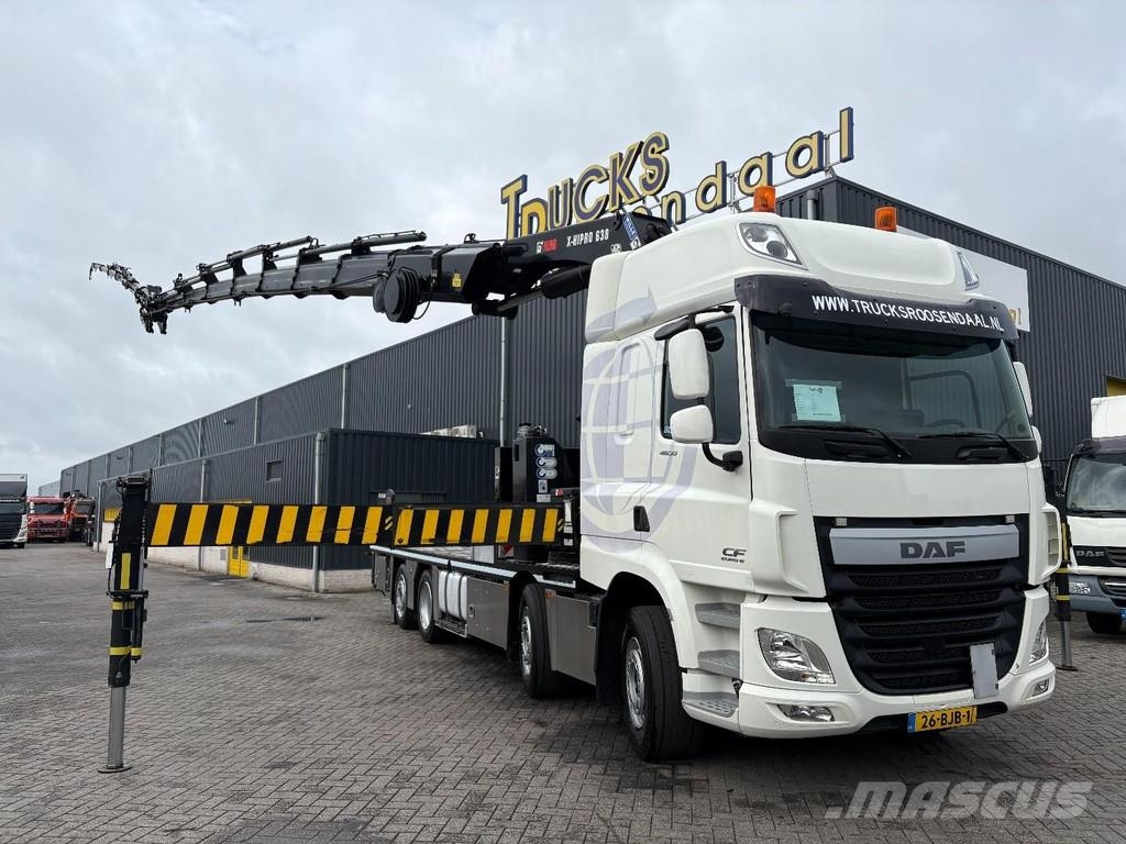 DAF CF 460 + HIAB HIPRO 638 E-8.--- 8X EXT. + JIB 150X Grúas todo terreno