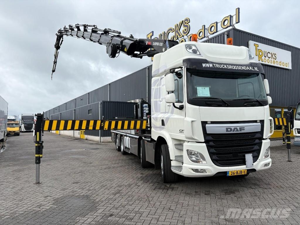 DAF CF 460 + HIAB HIPRO 638 E-8.--- 8X EXT. + JIB 150X Grúas todo terreno