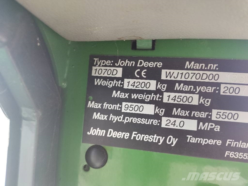 1070 D ECO III Maszyna przeznaczona na części Biçerdöverler