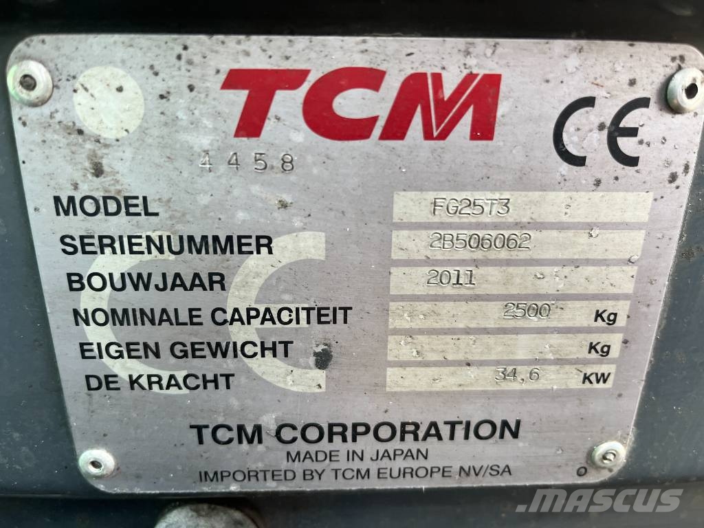 TCM FG25T3 V-4039 OB Gāzes autoiekrāvēji (LPG)