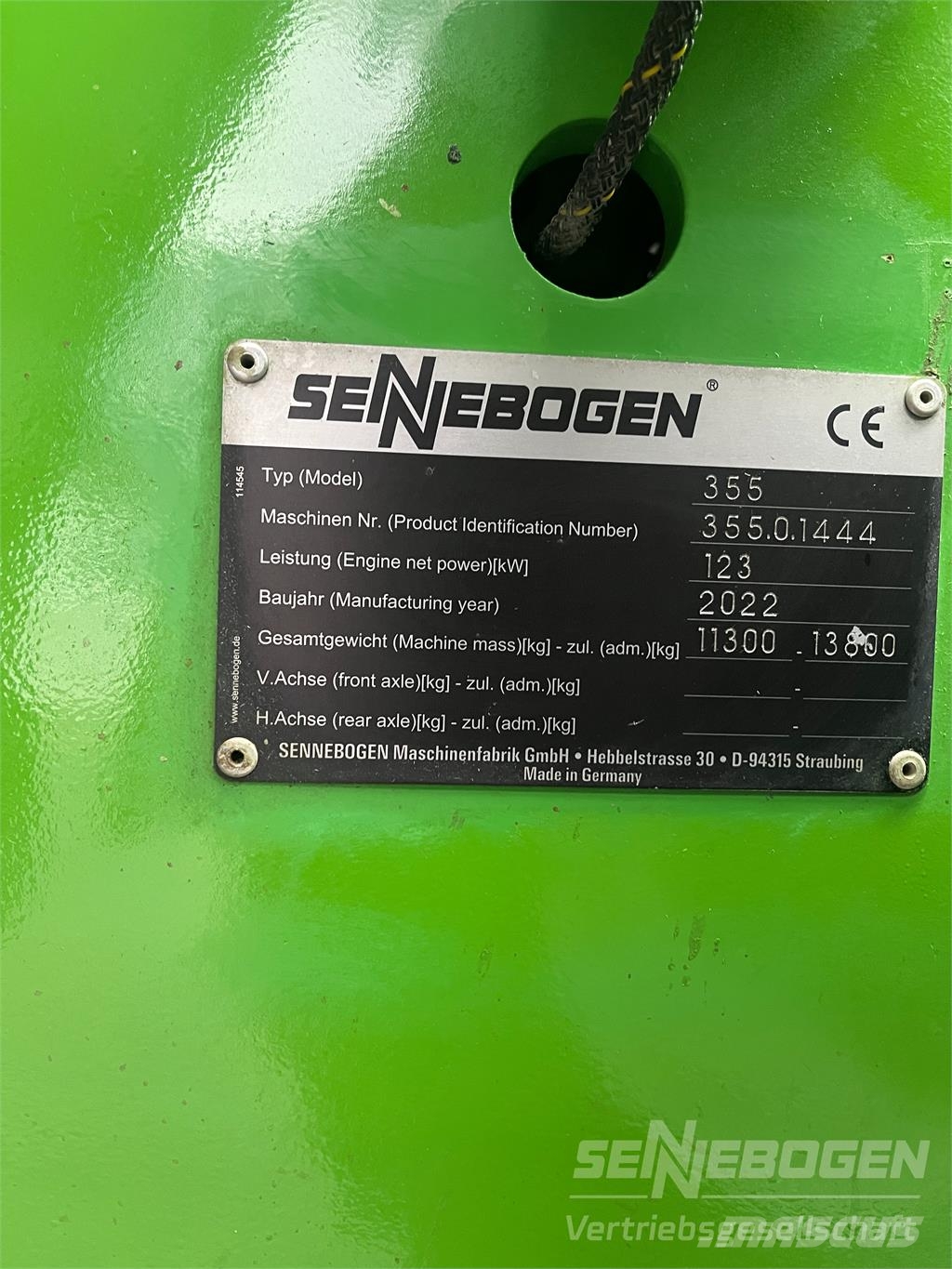 Sennebogen 355 M مناولات متداخلة