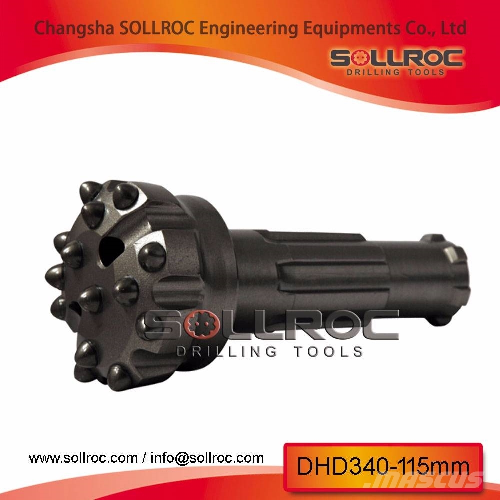 Sollroc Down the hole bits, DTH bits for DTH hammers Комплектуючі і запасні частини для бурових установок