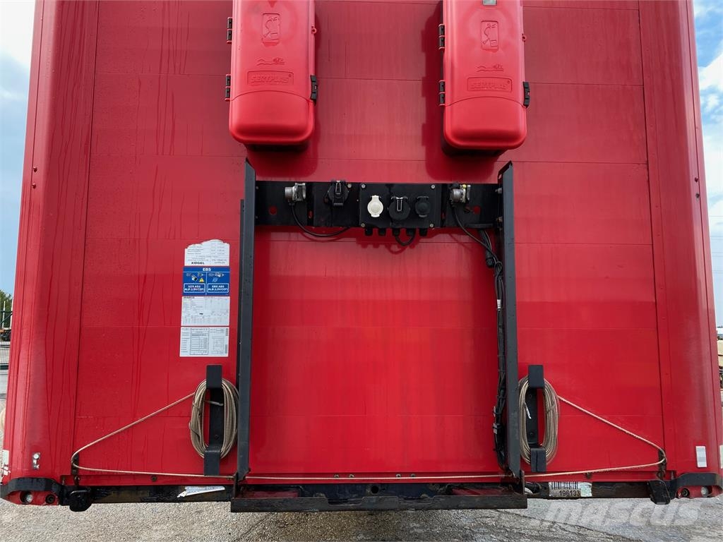Kögel SN24 LOWDECK trojstranka VIN 133 Semirremolques de caja de lona