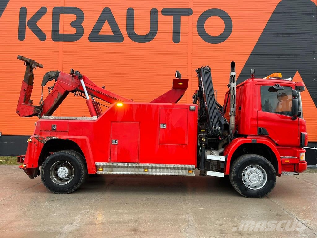 Scania P 114 4x4 BRO WRECKER / 2x WINCH 10 + 30 ton / CRA Műszaki mentők