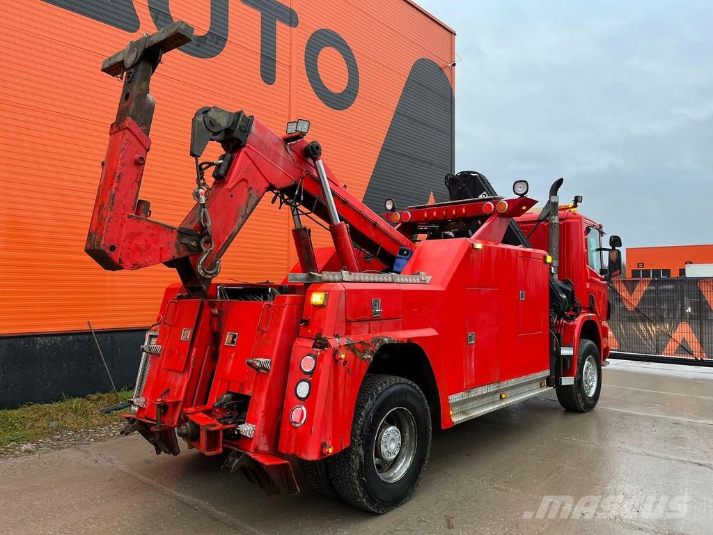 Scania P 114 4x4 BRO WRECKER / 2x WINCH 10 + 30 ton / CRA Műszaki mentők