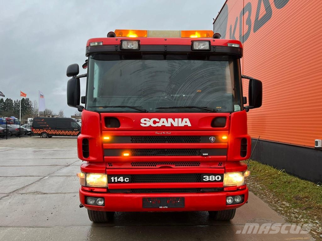 Scania P 114 4x4 BRO WRECKER / 2x WINCH 10 + 30 ton / CRA Műszaki mentők