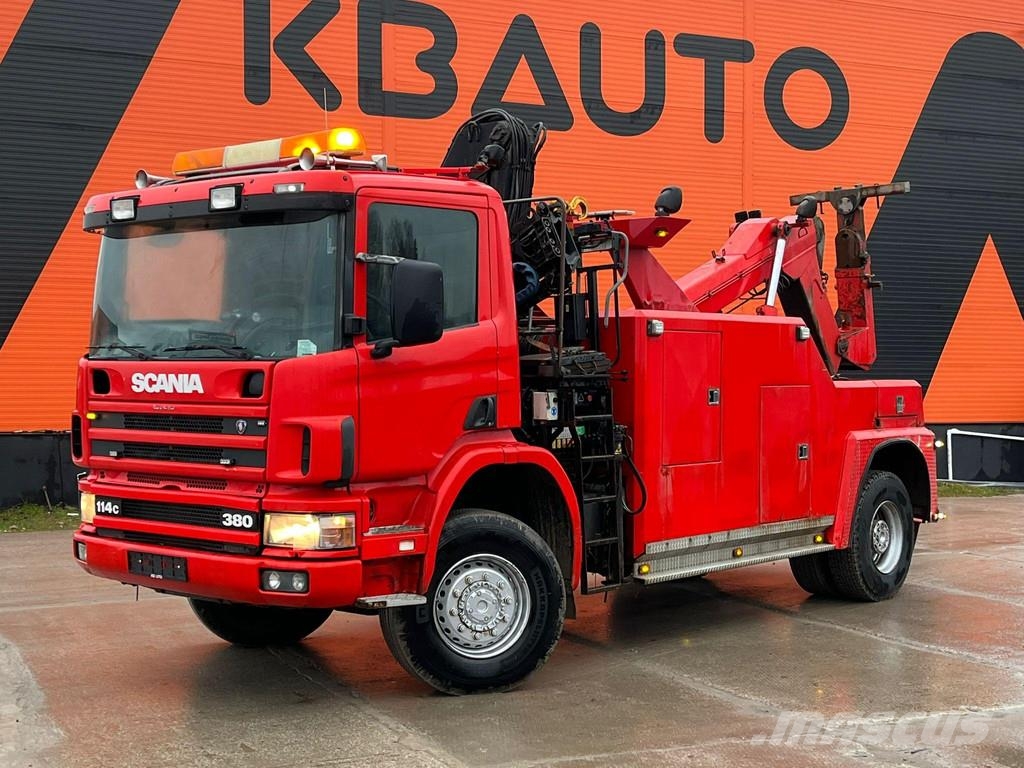 Scania P 114 4x4 BRO WRECKER / 2x WINCH 10 + 30 ton / CRA Műszaki mentők