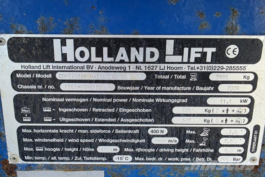 Holland Lift Combistar N-165EL12 Electric, 18.5m Working Height Ανυψωτήρες ψαλιδωτής άρθρωσης