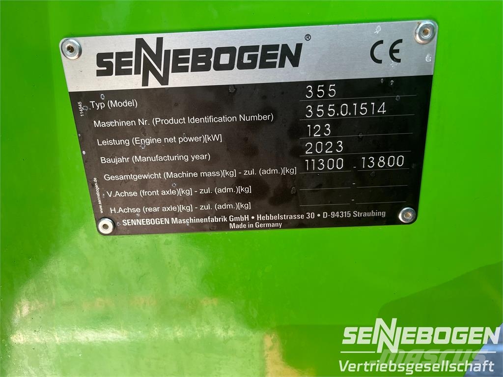 Sennebogen 355 M مناولات متداخلة