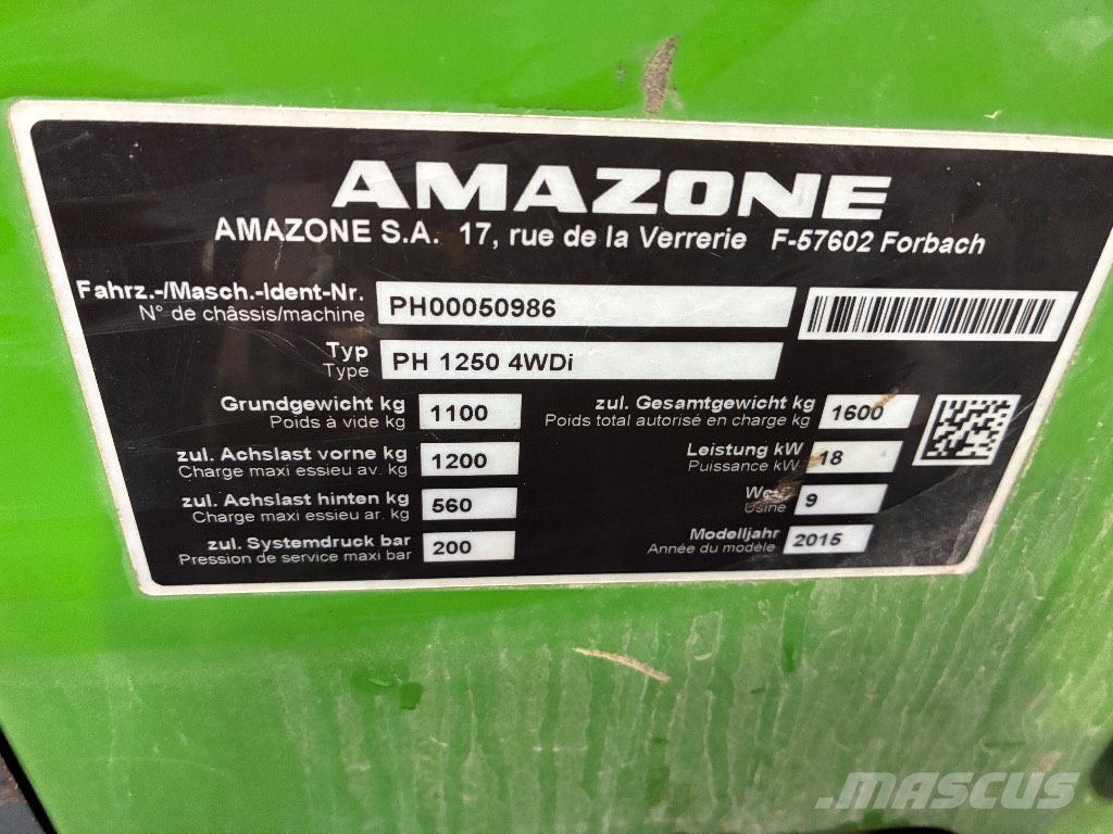 Amazone Profihopper 1250 4WDi Tondeuses montées