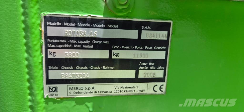 Merlo Roto 38.16 Teleskopiske hjullæssere