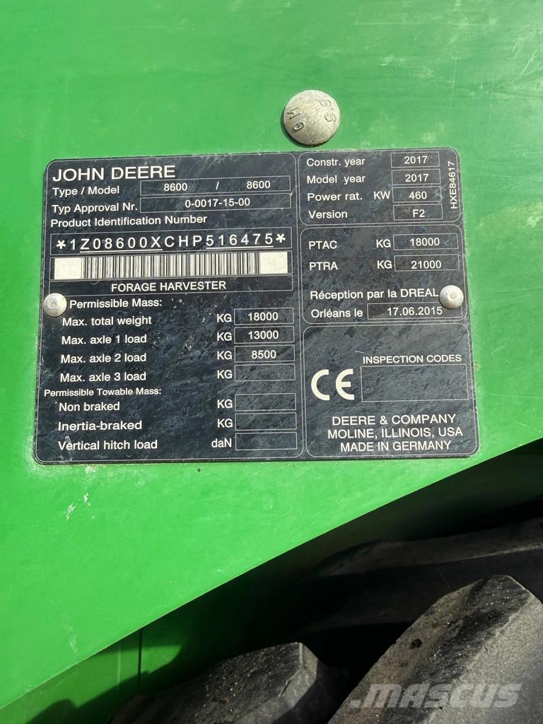 John Deere 8600 JD 8600 4 WD 40 KM Harvester Airco Combine Flishuggar