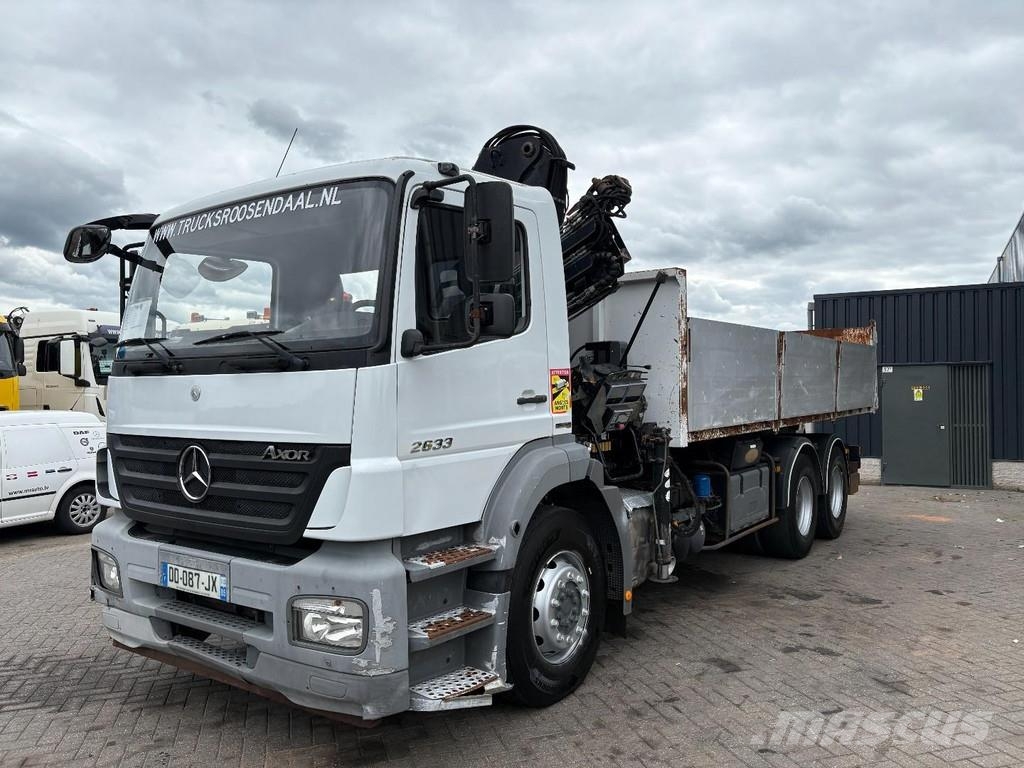 Mercedes-Benz Axor 2633 + HIAB 122 B-2 + 6X4 + REMOTE + MANUAL Grúas todo terreno