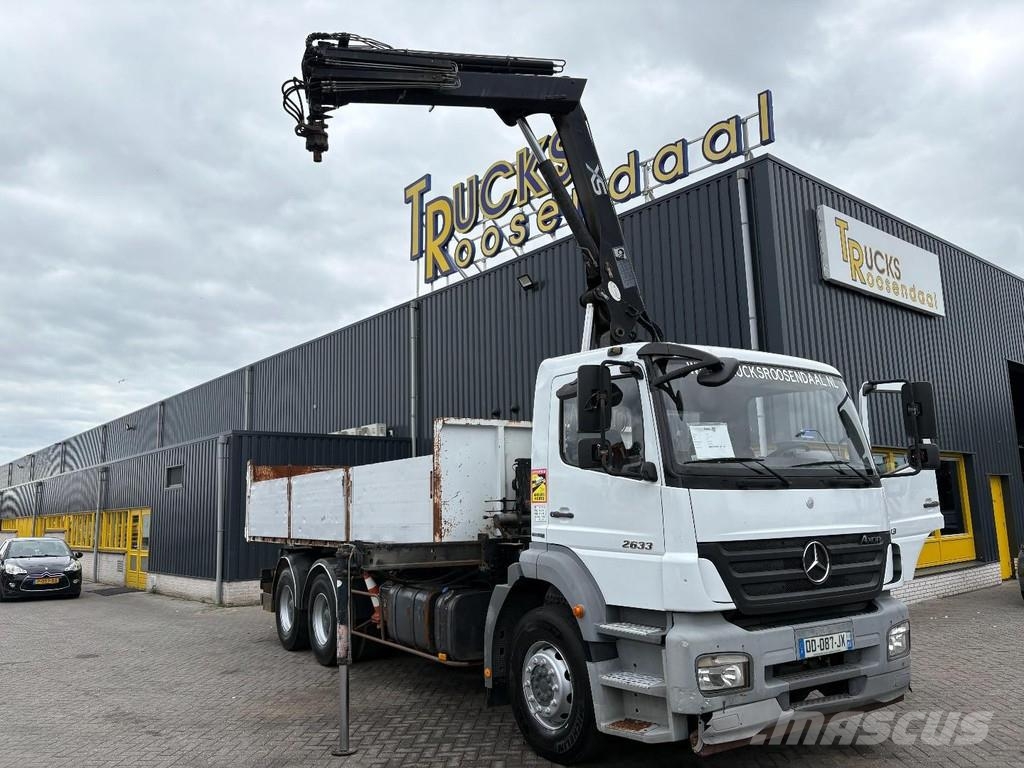 Mercedes-Benz Axor 2633 + HIAB 122 B-2 + 6X4 + REMOTE + MANUAL Всъдеходни кранове