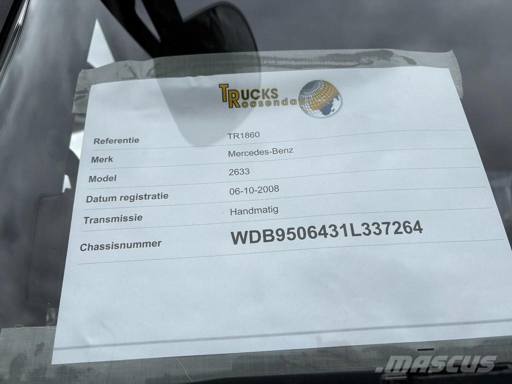 Mercedes-Benz Axor 2633 + HIAB 122 B-2 + 6X4 + REMOTE + MANUAL Всъдеходни кранове