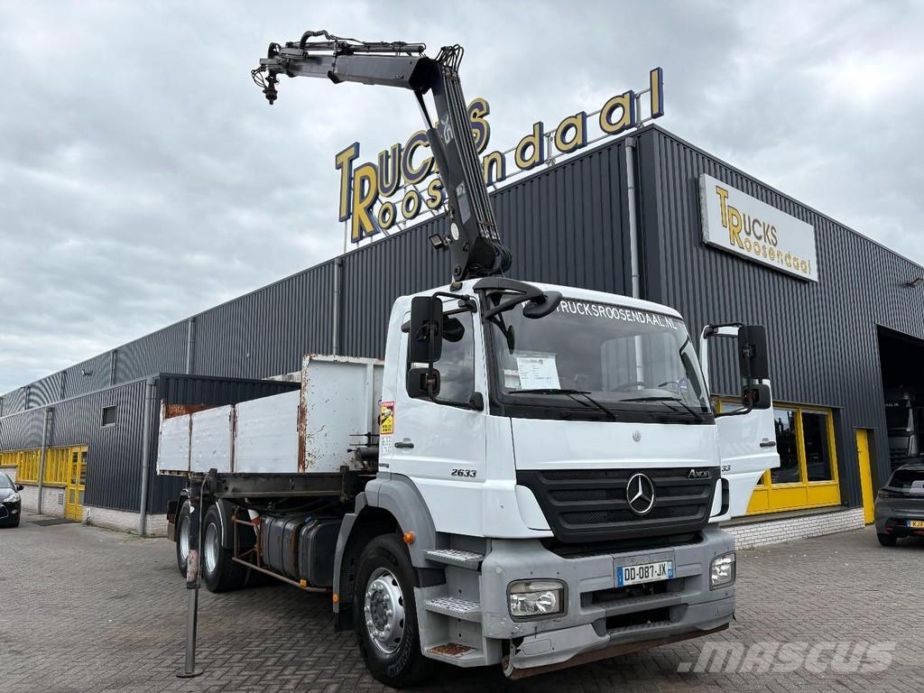 Mercedes-Benz Axor 2633 + HIAB 122 B-2 + 6X4 + REMOTE + MANUAL Всъдеходни кранове
