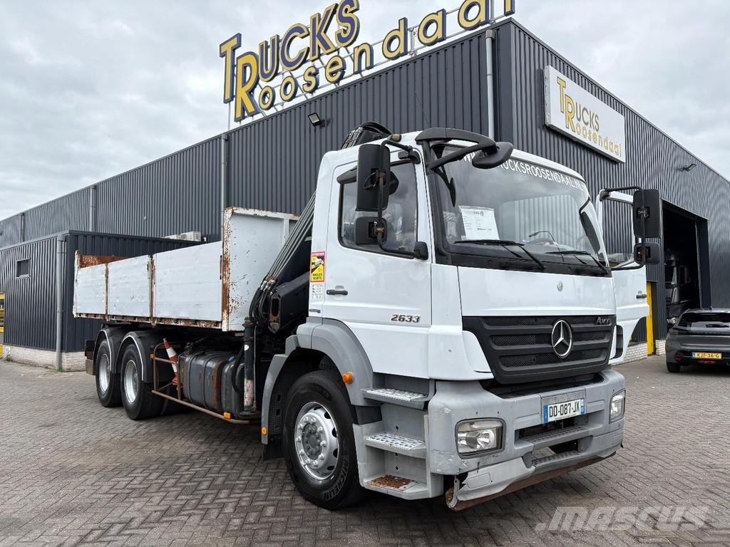 Mercedes-Benz Axor 2633 + HIAB 122 B-2 + 6X4 + REMOTE + MANUAL Всъдеходни кранове