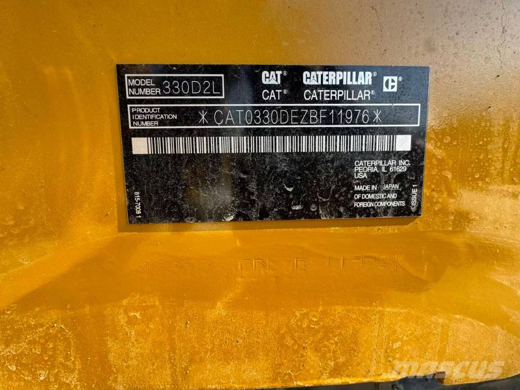 CAT 330D2L Escavadeiras de esteiras