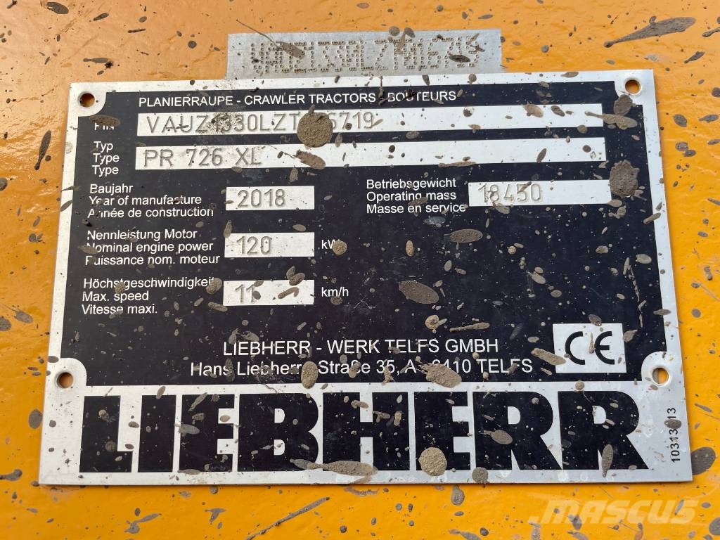 Liebherr PR 726 Litronic Vikšriniai buldozeriai