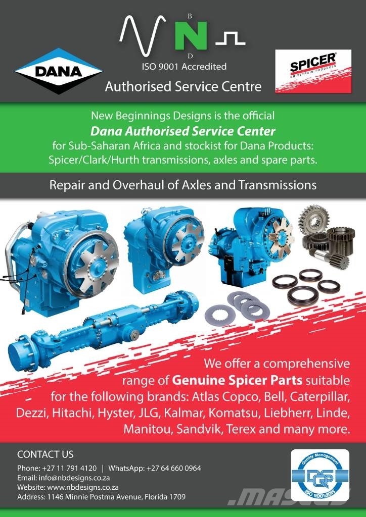 DANA SPICER PARTS Axles-Transmissions 섀시 및 서스펜션