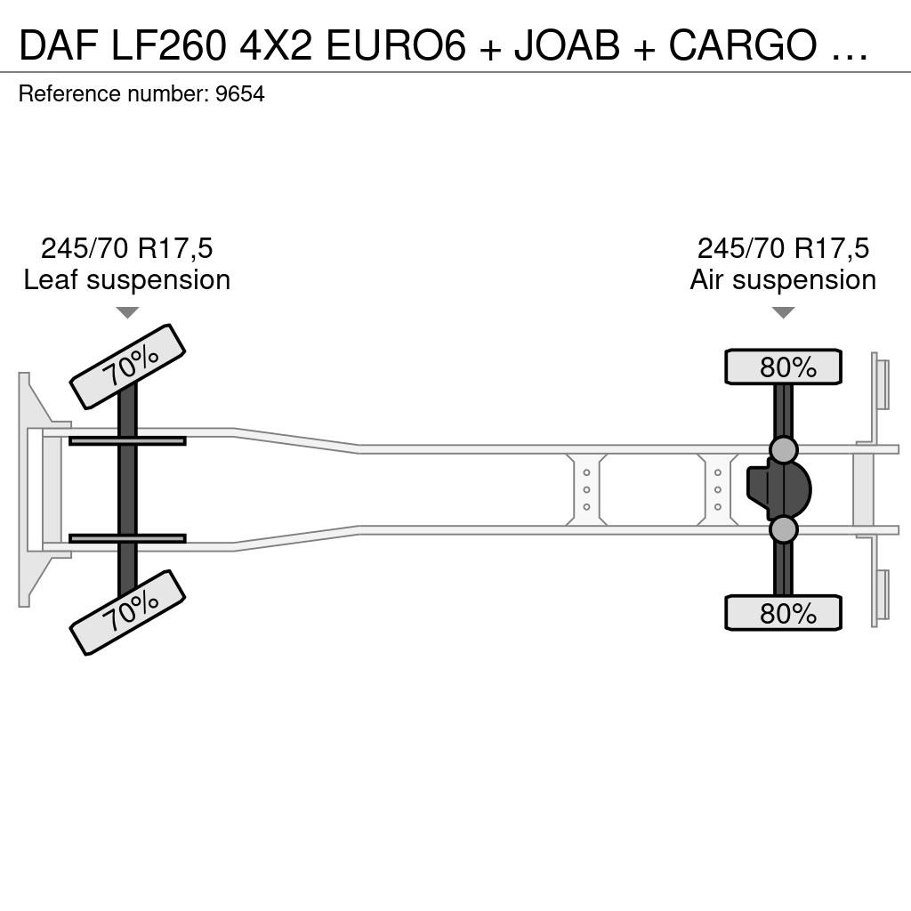 DAF LF260 4X2 EURO6 + JOAB + CARGO COVER + WINCH + MAN Camiones portacubetas