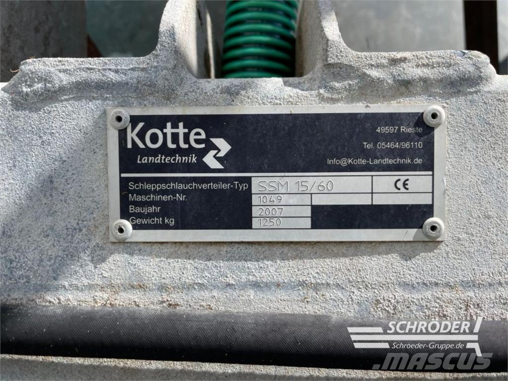 Kotte VT 17500 | 15 METER SCHLEPPSCHLAUCH Sivi gübre ve ilaç tankerleri