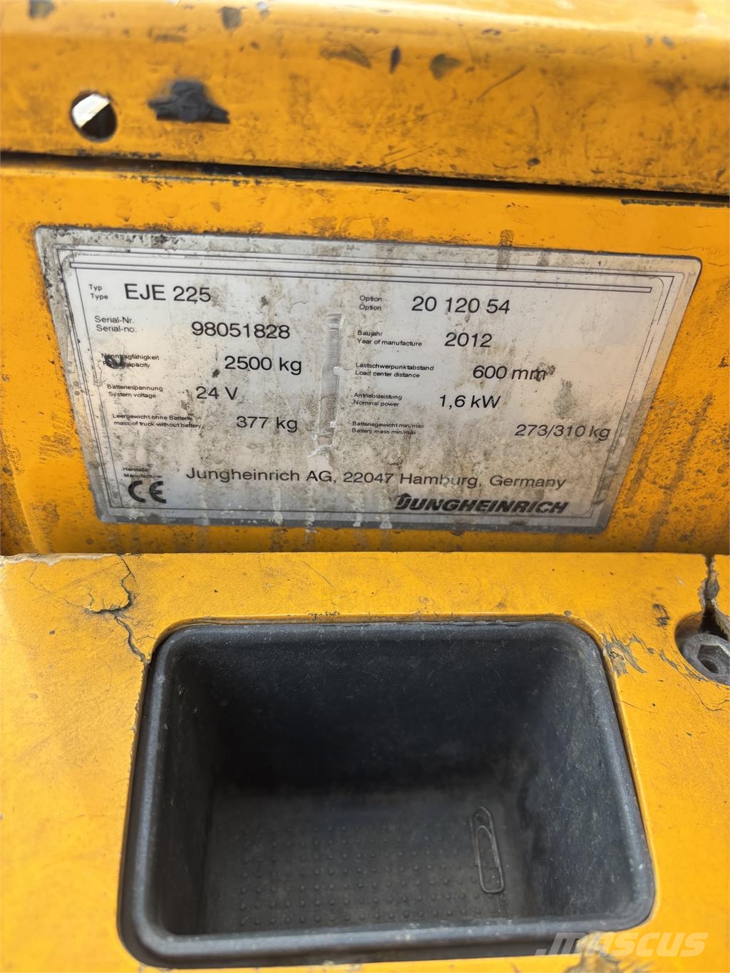 Jungheinrich EJE 225 Ručni električni viljuškar