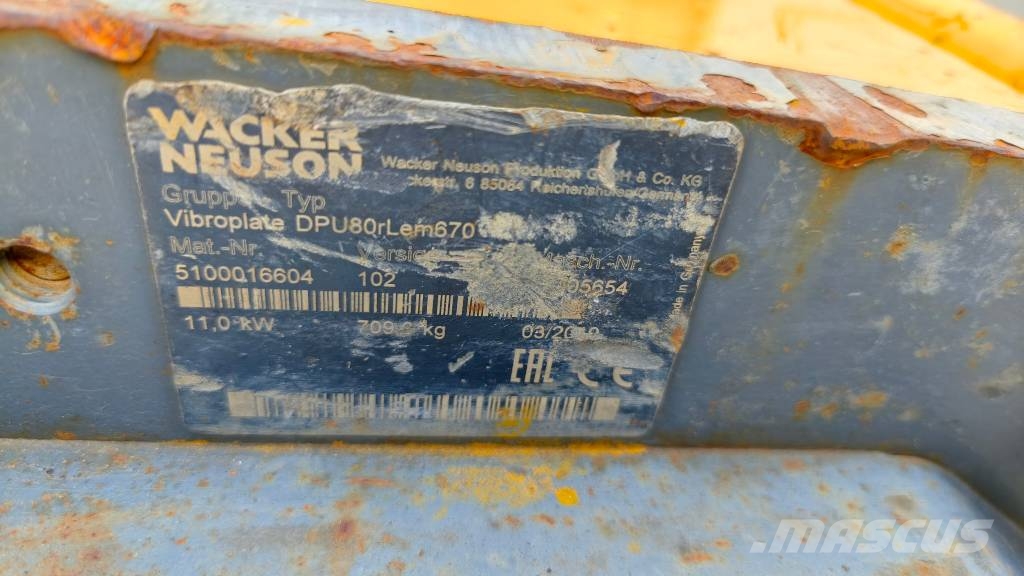 Wacker Neuson DPU 80r Jordvibrationstromler