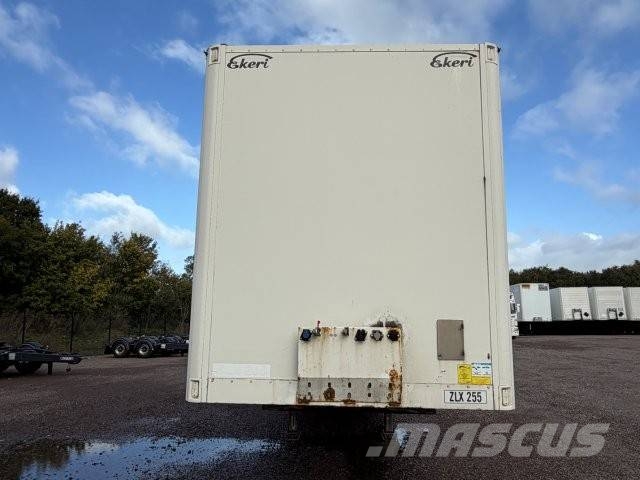 Ekeri Huckepack Skåptrailer öppningsbar sida skjutbart tak ZLX255 نصف مقطورات ذات هيكل صندوقي