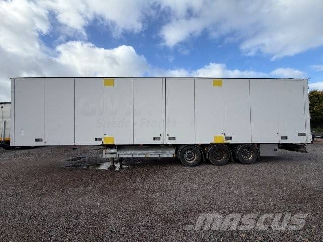 Ekeri Huckepack Skåptrailer öppningsbar sida skjutbart tak ZLX255 نصف مقطورات ذات هيكل صندوقي