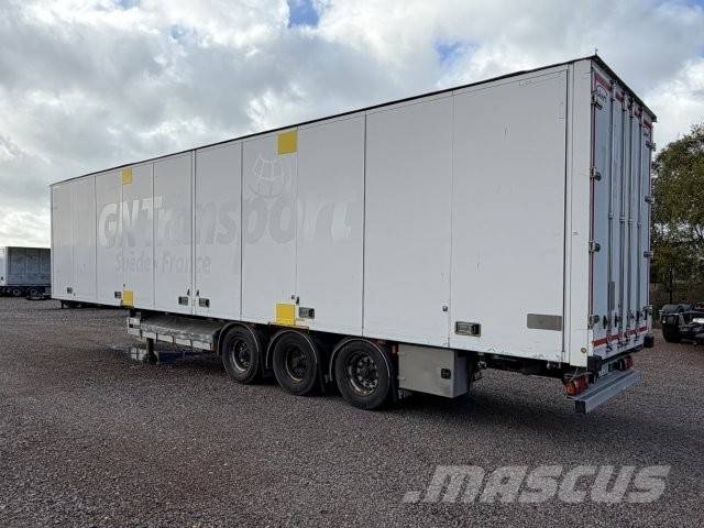 Ekeri Huckepack Skåptrailer öppningsbar sida skjutbart tak ZLX255 نصف مقطورات ذات هيكل صندوقي
