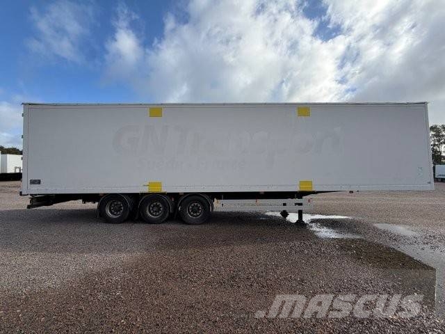 Ekeri Huckepack Skåptrailer öppningsbar sida skjutbart tak ZLX255 نصف مقطورات ذات هيكل صندوقي