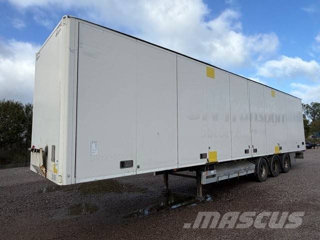 Ekeri Huckepack Skåptrailer öppningsbar sida skjutbart tak ZLX255 نصف مقطورات ذات هيكل صندوقي
