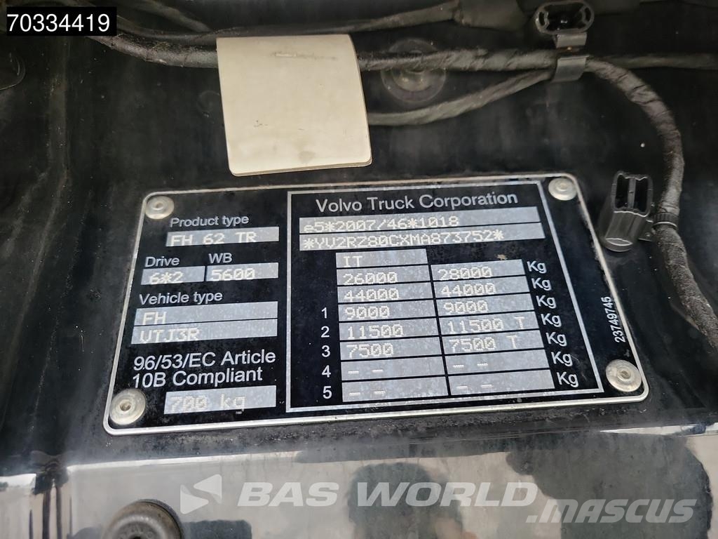 Volvo FH 460 6X2 Combi LNG engine! Thermo King UT 1200 c Camiones con temperatura controlada