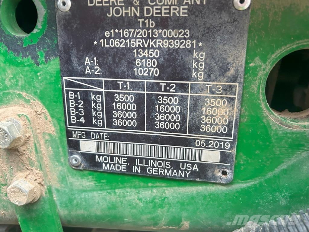 John Deere 6215R Tratores Agrícolas usados