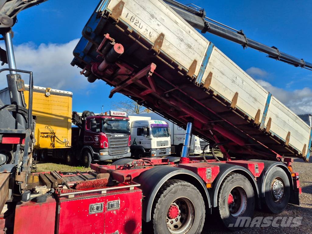 Volvo FM 500 8x4/4 // HIAB 244 EP-5 HIPRO // 3 way tip Lastbil med kran