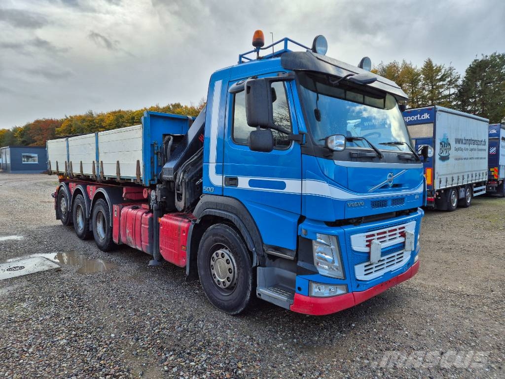 Volvo FM 500 8x4/4 // HIAB 244 EP-5 HIPRO // 3 way tip Lastbil med kran