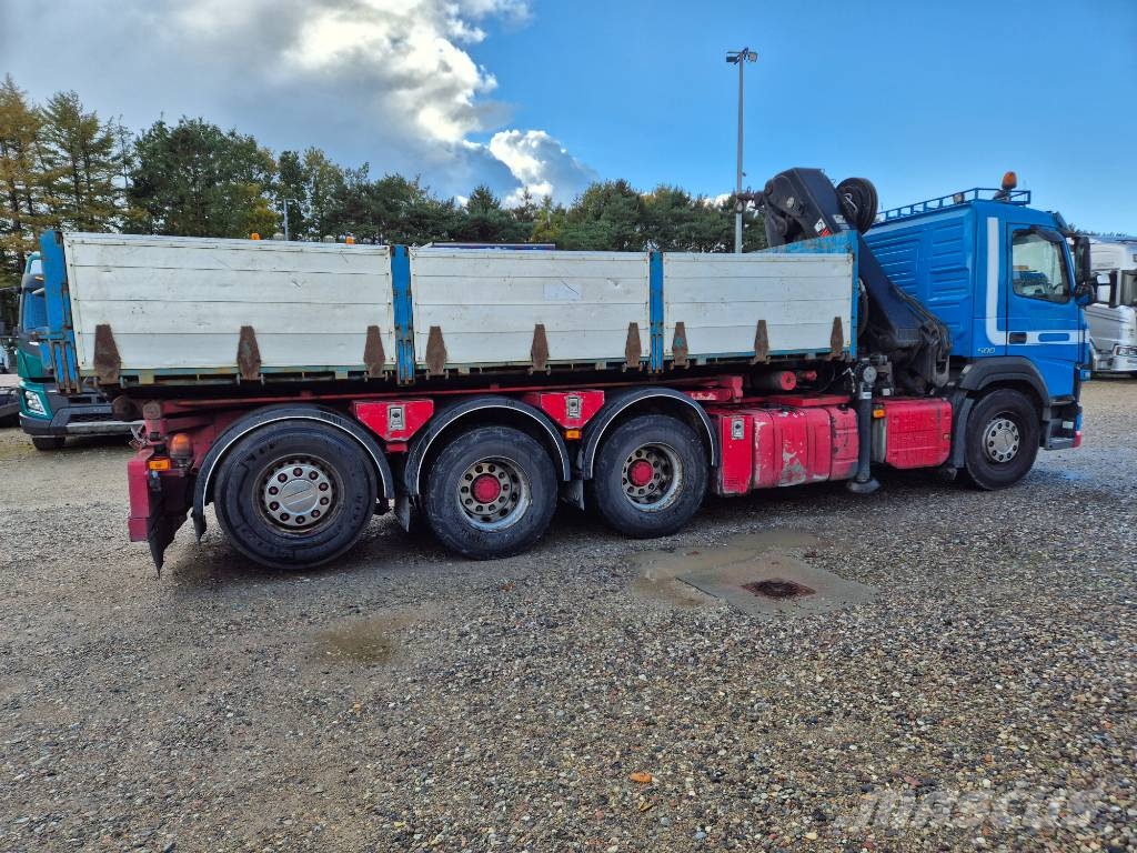 Volvo FM 500 8x4/4 // HIAB 244 EP-5 HIPRO // 3 way tip Lastbil med kran