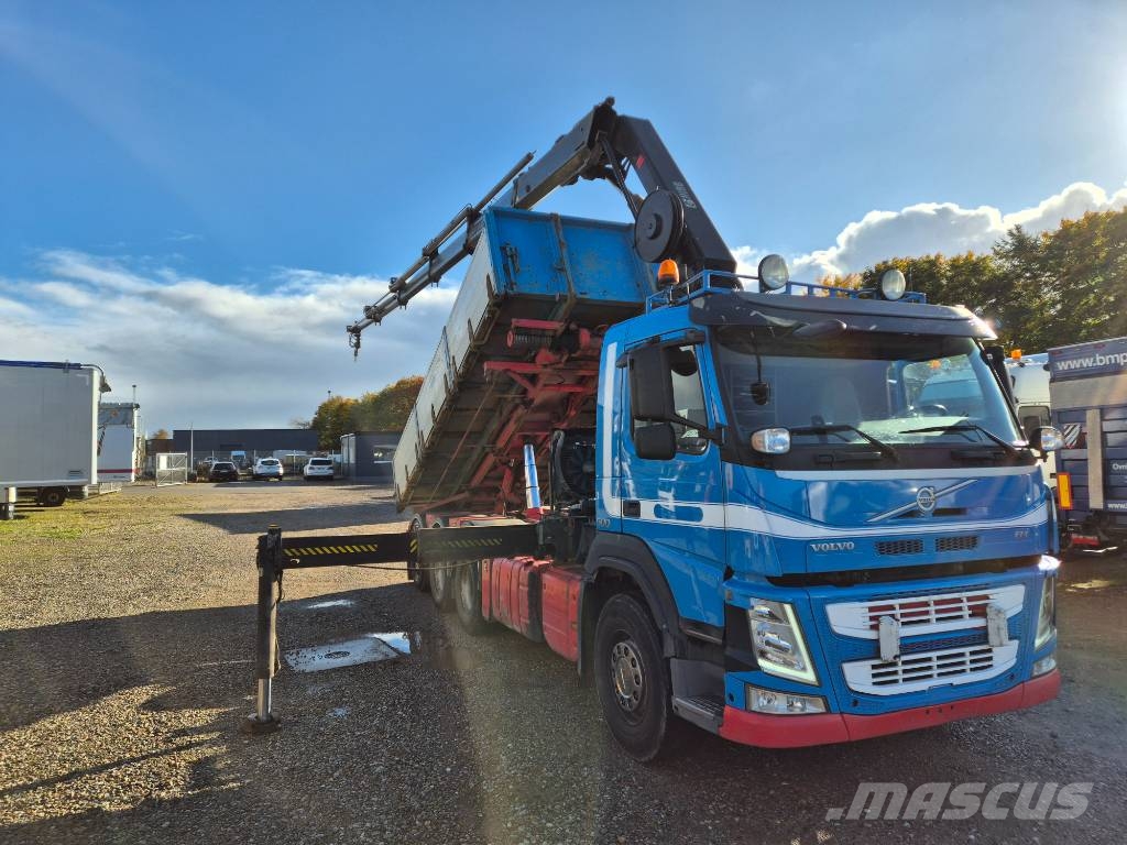 Volvo FM 500 8x4/4 // HIAB 244 EP-5 HIPRO // 3 way tip Lastbil med kran