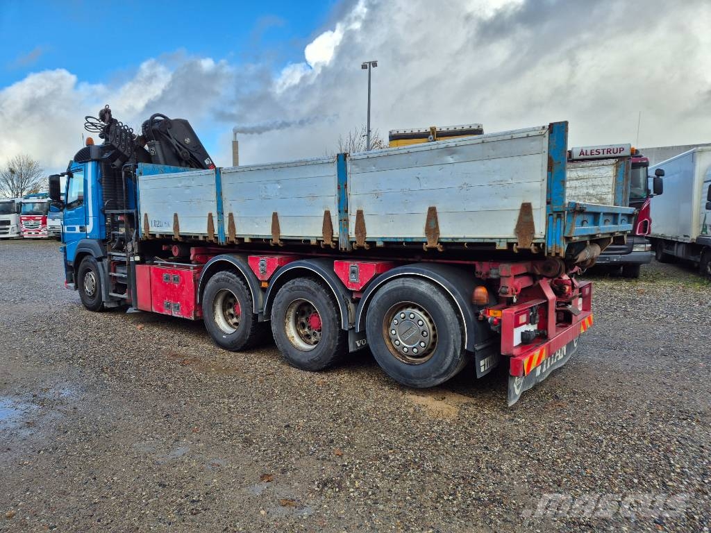 Volvo FM 500 8x4/4 // HIAB 244 EP-5 HIPRO // 3 way tip Lastbil med kran